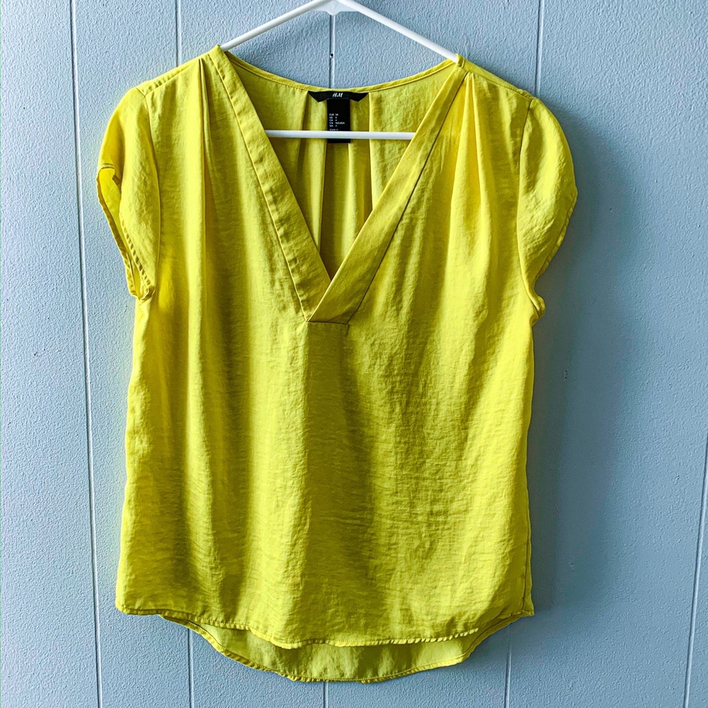 H&M Mustard Blouse
